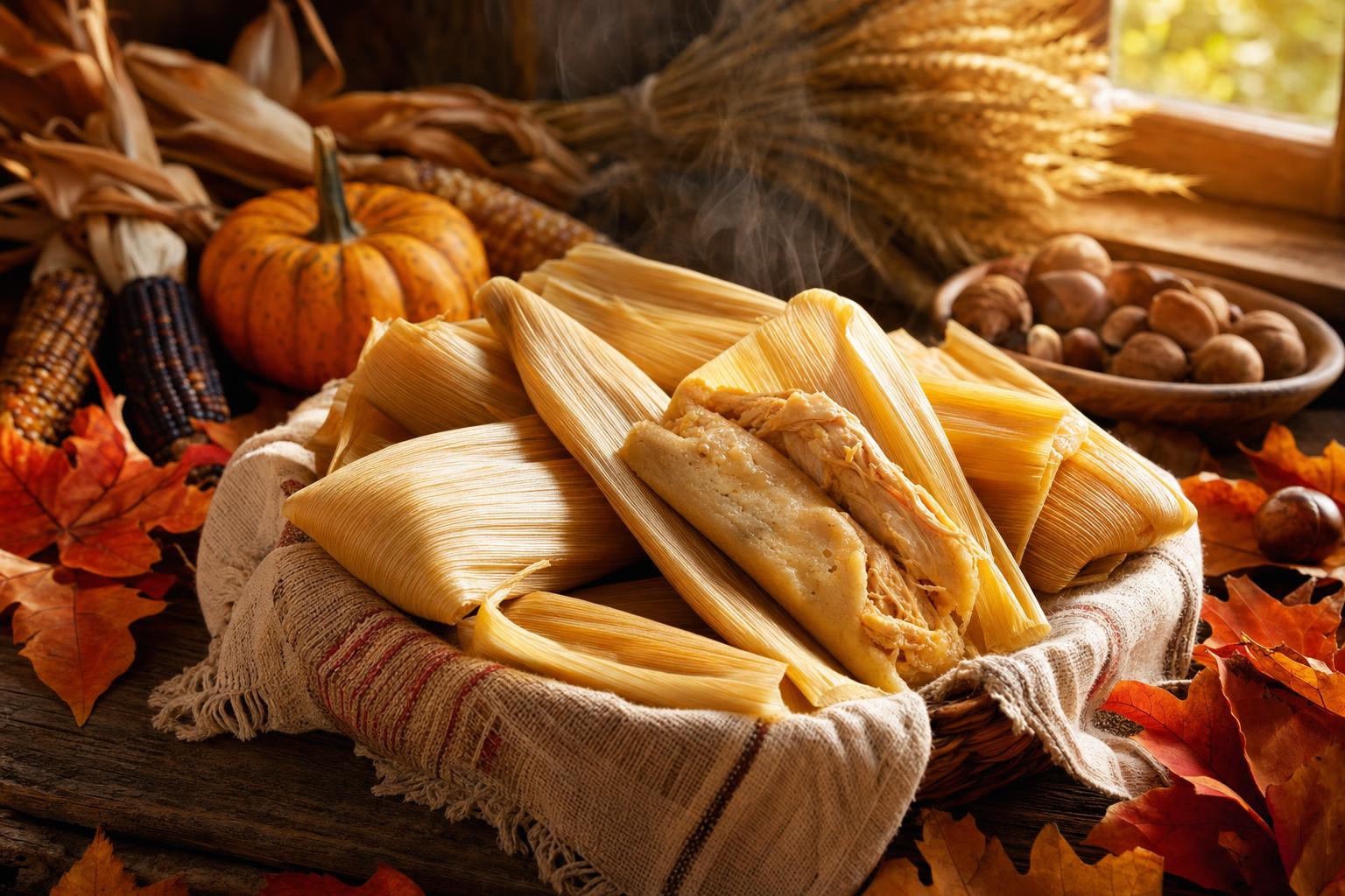 Tamales z kurczakiem