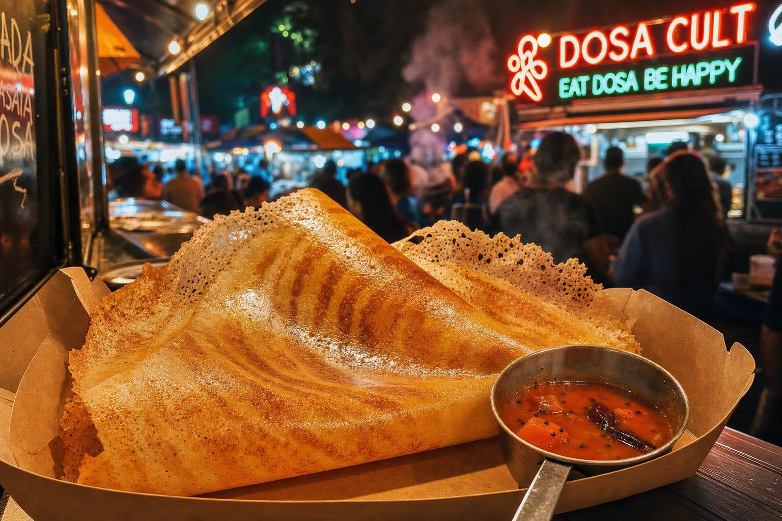 Dosa z sambarem